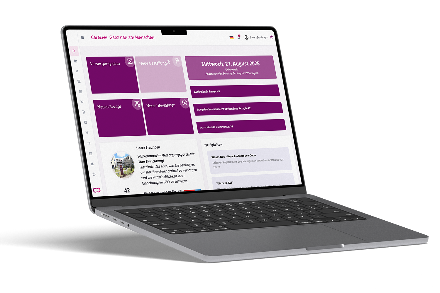 CareLive Software für Pflegeeinrichtungen